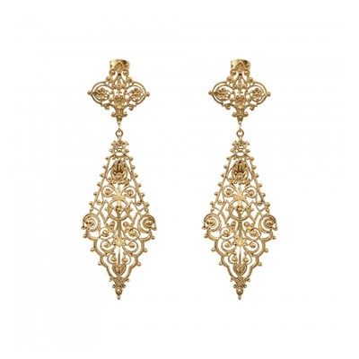 Boucles d'oreilles venitienne HELLES or - vue V1