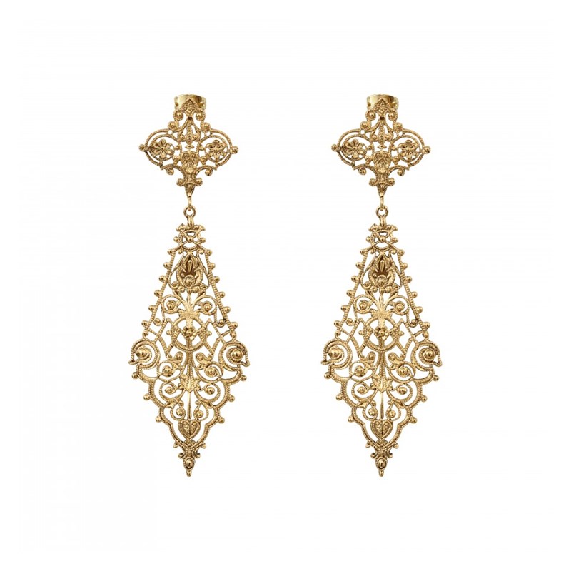 Boucles d'oreilles venitienne HELLES or - vue V1
