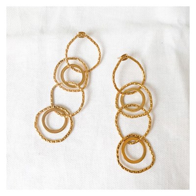 Boucles vintage l or HELLES - vue V3