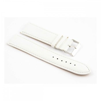 Bracelet pour montre en synthétique Blanc 24mm