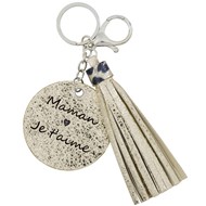 Porte-Clés 'Maman Je T'Aime' Doré