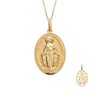 Collier médaille Vierge Miraculeuse Plaqué OR 750 3 microns - vue V1