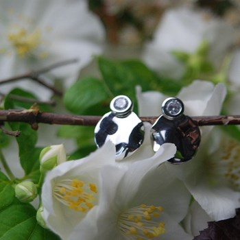 Boucles d'oreilles ronde plaqué or ou argent ALICE - Bijoux Privés Discovery