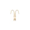 Boucles d'oreilles pendantes plaqué or jaune ADRIANA et pierre noire - Bijoux Privés Discovery - vue V2