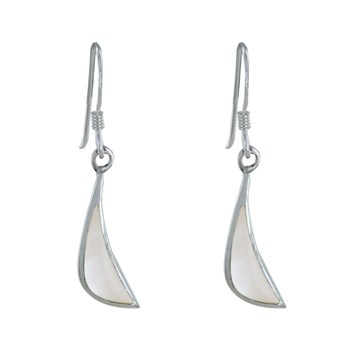 925 Sterling Zilveren Komma Oorbellen