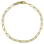 Bracelet Plaqué Or Mailles Cheval - Petit Modèle