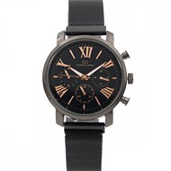 Coffret montre Homme GIORGIO bracelet Acier Noir