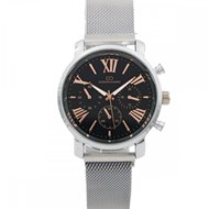 Coffret montre Homme GIORGIO bracelet Acier Argenté