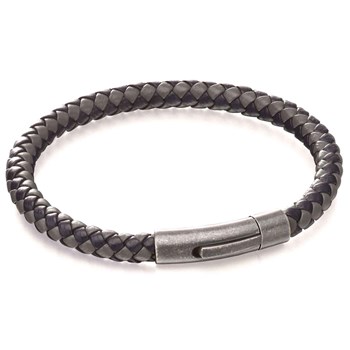 Bracelet cuir en acier inoxydable