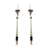Boucles d'oreilles pilon argent tradition berbère - vue V2