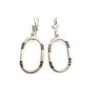 Boucles d'oreille touareg en argent ovale