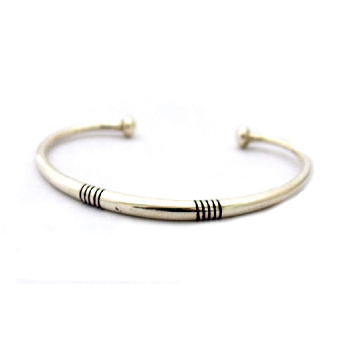 Bracelet rigide arrondi touareg - vue 2