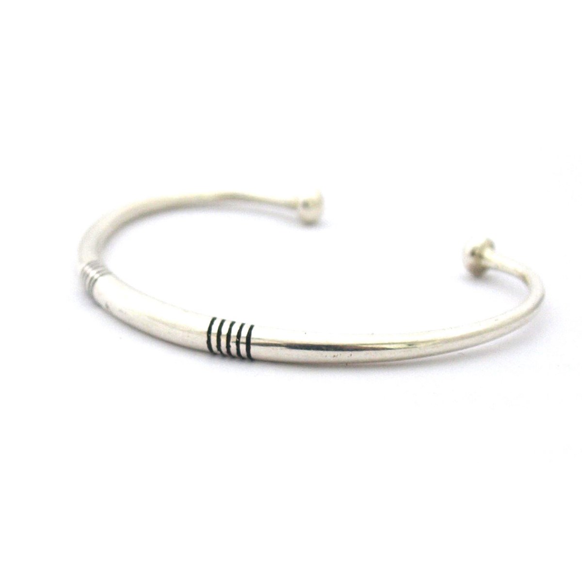 Bracelet rigide arrondi touareg - vue 3