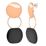 Boucles d'oreilles en acier par SC Crystal