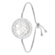 Bracelet arbre de vie en acier inoxydable par SC Crystal