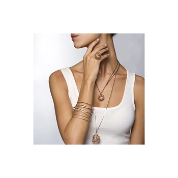 Hand-hammered gold-plated adjustable ring - Bijou de créateur