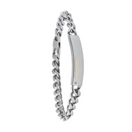 Bracelet MIDGARD, acier inoxydable décor or et diamant