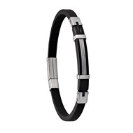 Bracelet LACHENAL, câble acier inoxydable noir