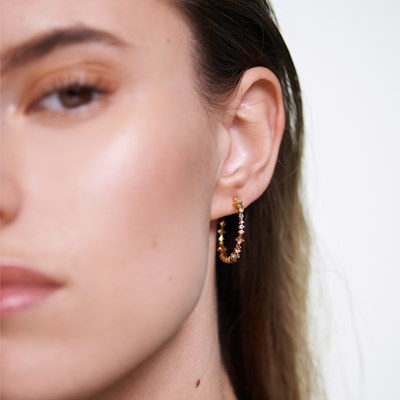 Boucles d'oreilles créoles HALO - PD Paola - vue V3