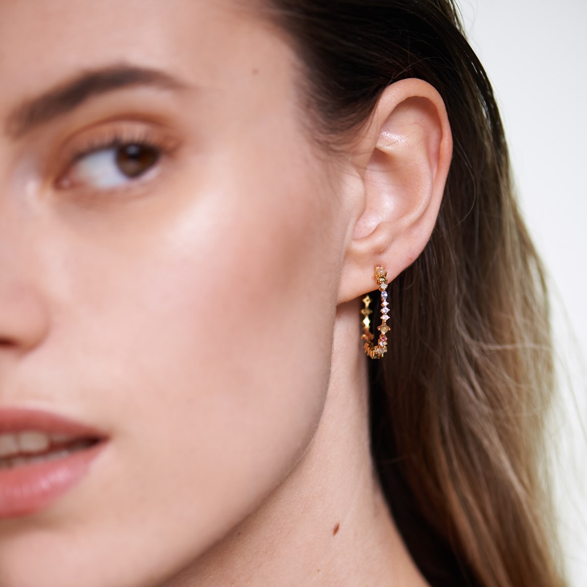 Boucles d'oreilles créoles HALO - PD Paola - vue V4