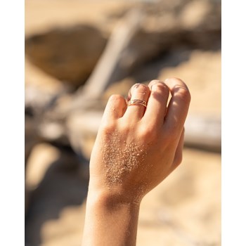 Bague Fine Tendances Motifs Plaqué Or