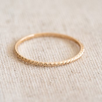 Bague Très Fine Tendance Plaqué Or