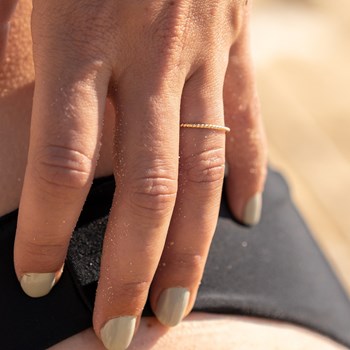 Bague Très Fine Tendance Plaqué Or