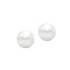 Boucles d'oreilles perle de fantaisie blanche 7 mm - vue V1