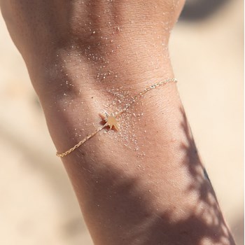 Trendy vergulde Petite Etoile armband