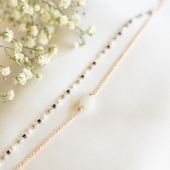 Fijne Multirang Vergulde Armband Kostbare Maansteen