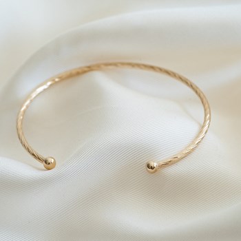 Trendy Vergulde Gedraaide Fijne Armband