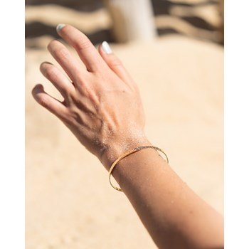 Dunne vergulde Bangle Trendy Fashion armband Hammered