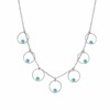 Collier Argent Bulles Et Pierre Turquoise - vue V1