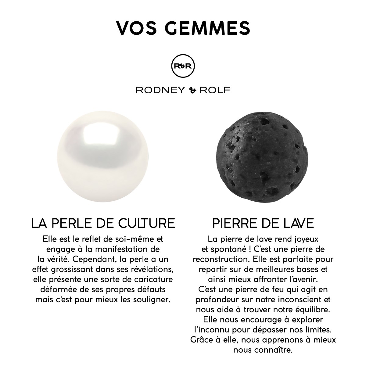 Bracelet BUDDAH Véritables Perles de Culture Colori BLANC NACRE - Pierre de Lave Naturelle - Argent 925 - vue 4