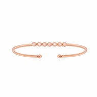 Bracelet Jonc Argent Rose Vertu Pierre De Lune Rose