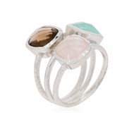 Bague argentée 'Elsa' Acqua Calci