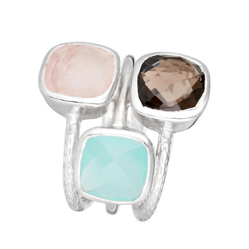 Bague argentée 'Elsa' Acqua Calci - vue 4