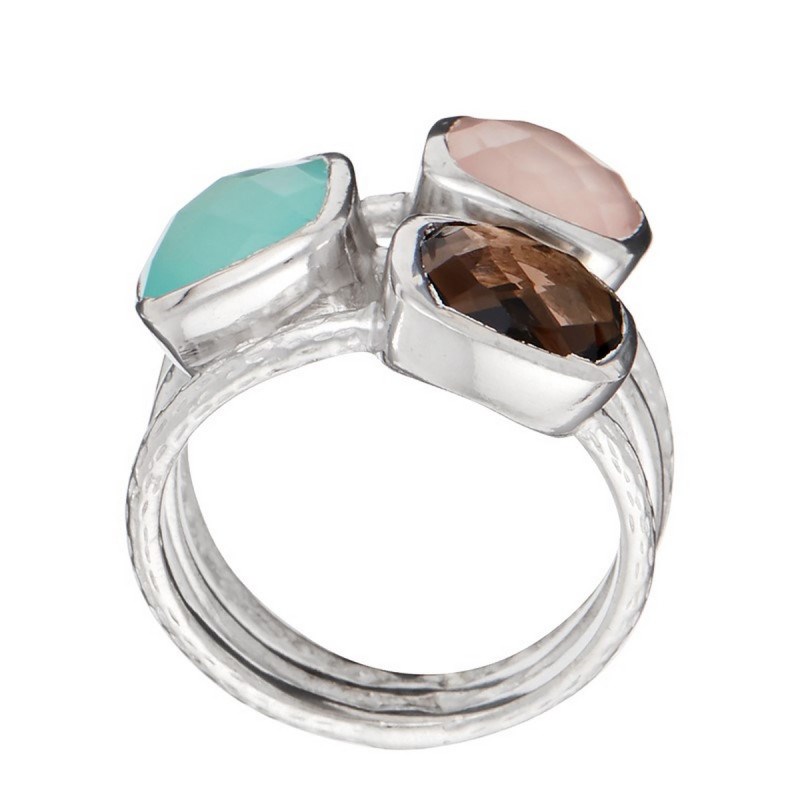 Bague argentée 'Elsa' Acqua Calci - vue 5