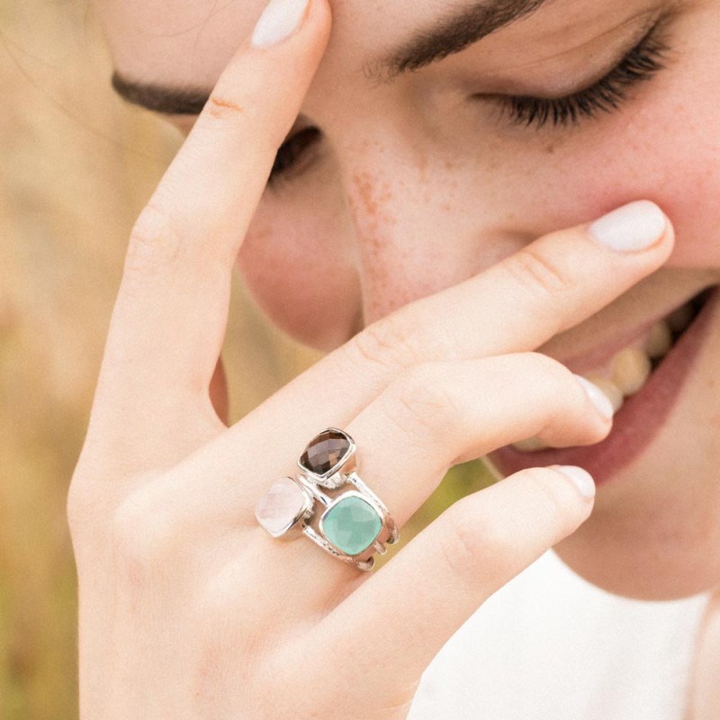 Bague dorée 'Elsa' Acqua Calci - vue 2