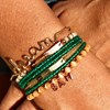 'KISS' bracelet chaine et fil lettering à message doré - vue V4