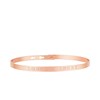 'COEUR À PRENDRE' bracelet jonc rosé à message - vue V1