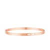 'COEUR À PRENDRE' bracelet jonc rosé à message - vue V2