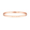 'JE T'AIME' bracelet jonc rosé à message - vue V1