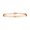 'MAMAN PARFAITE' bracelet jonc rosé à message - vue V1