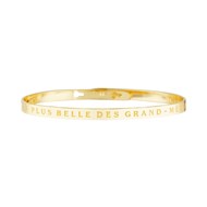 'LA PLUS BELLE DES GRAND-MÈRES' bracelet jonc doré à message