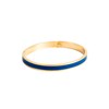 Bracelet jonc 'TORONTO' émail Bleu finition dorée - vue V1