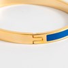 Bracelet jonc 'TORONTO' émail Bleu finition dorée - vue V3