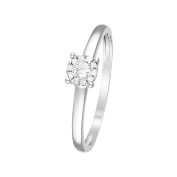 Grâce' witgouden ring met diamant