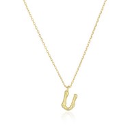 Collier Lettre U Bambou