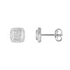 Boucles d'oreilles 'Aéla' Or blanc et Diamant - vue V1